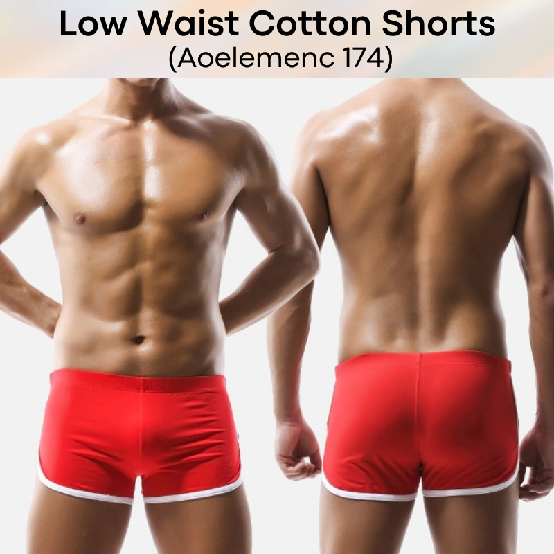 Men's Shorts : Low Waist Cotton without inner lining (Aoelemenc 174)