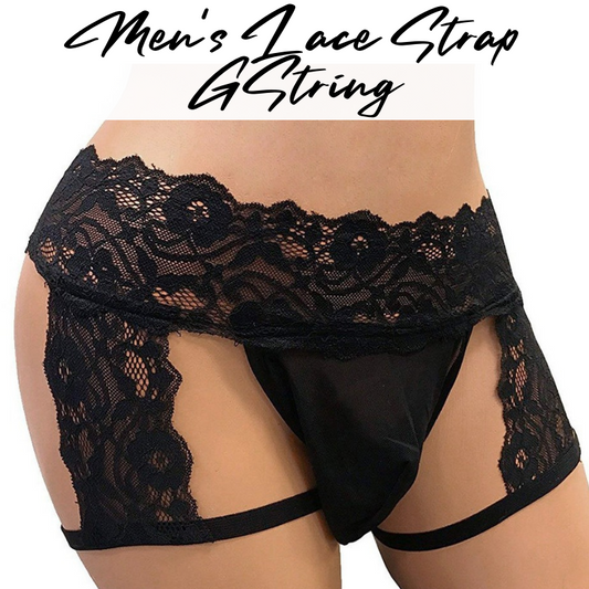 Men's GString : Side Straps Lace Underwear (DF1225)