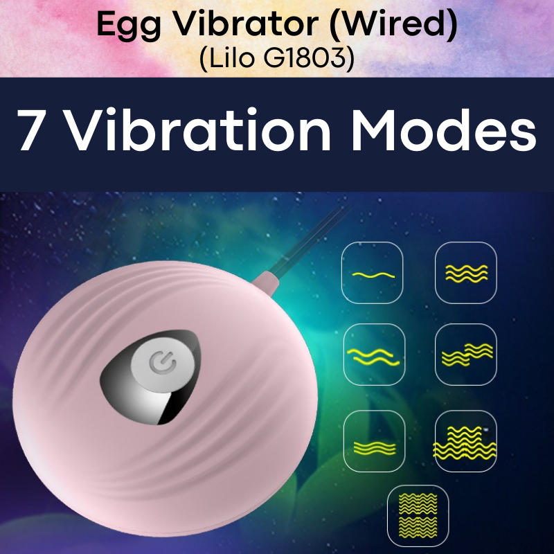 Adult Toy : Unisex Wired Egg Vibrator (Lilo G1803)