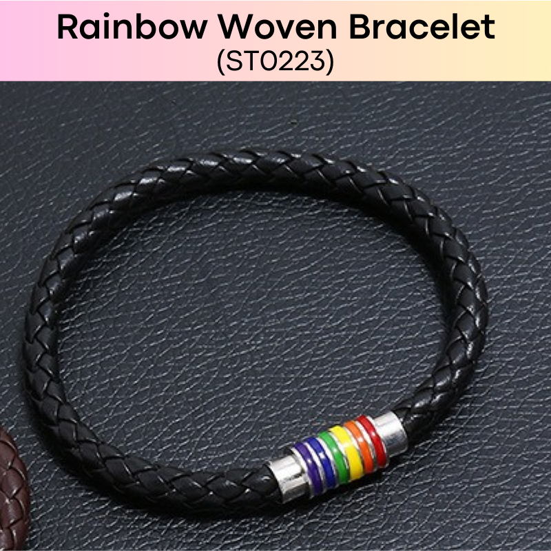 Lifestyle : Men's Rainbow PU Bracelet (ST0223)