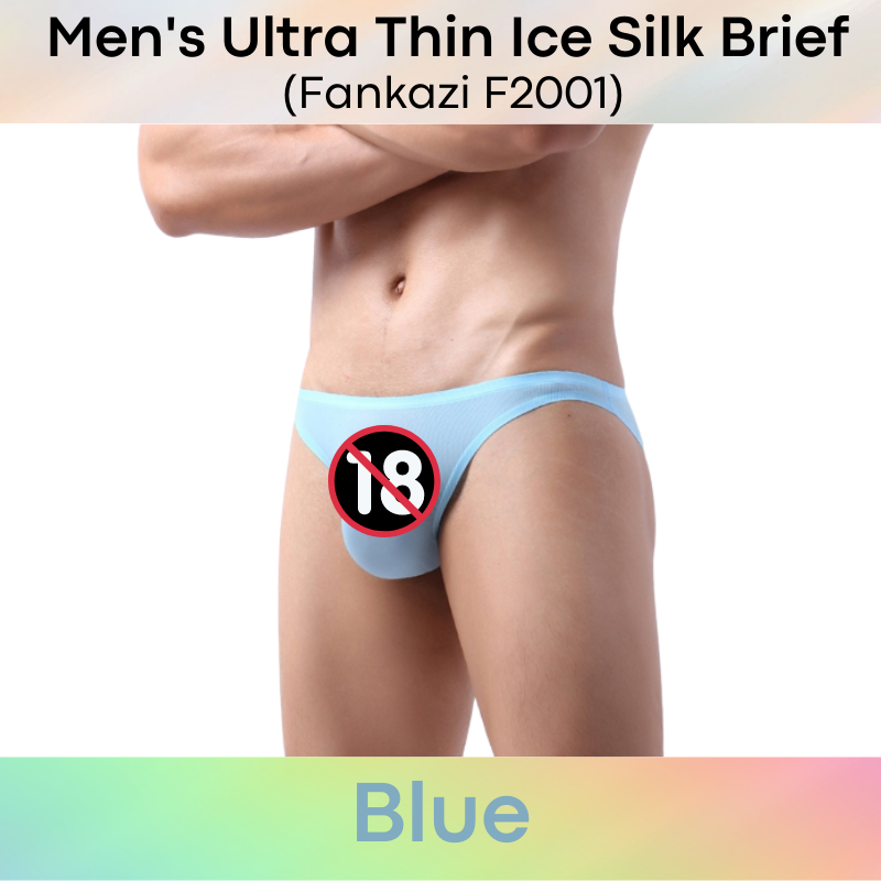 Men's Brief : Ice Silk Ultra Thin No Line Underwear (Fankazi F2201)