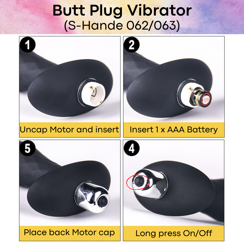 Adult Toy : Butt Plug Vibrator (S-Hande S062/063)