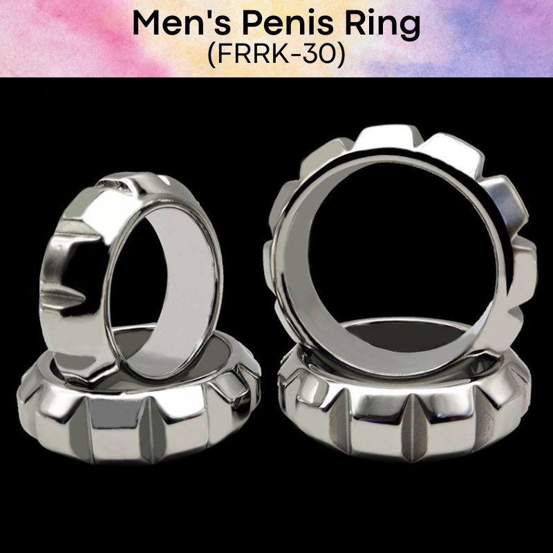 Adult Toy : Men's Stainless Steel Penis Ring (FRRK30)