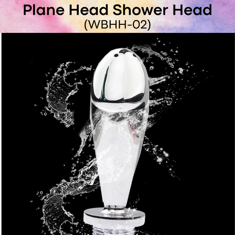 Adult Toy : Plane Head Stainless Steel Shower Head for Butt (WBHH-02)
