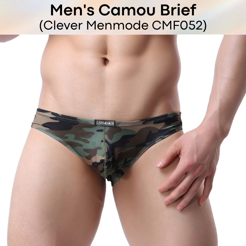 Men's Brief : Camouflage Print with Protruding Pouch (Clever Menmode CMF052)