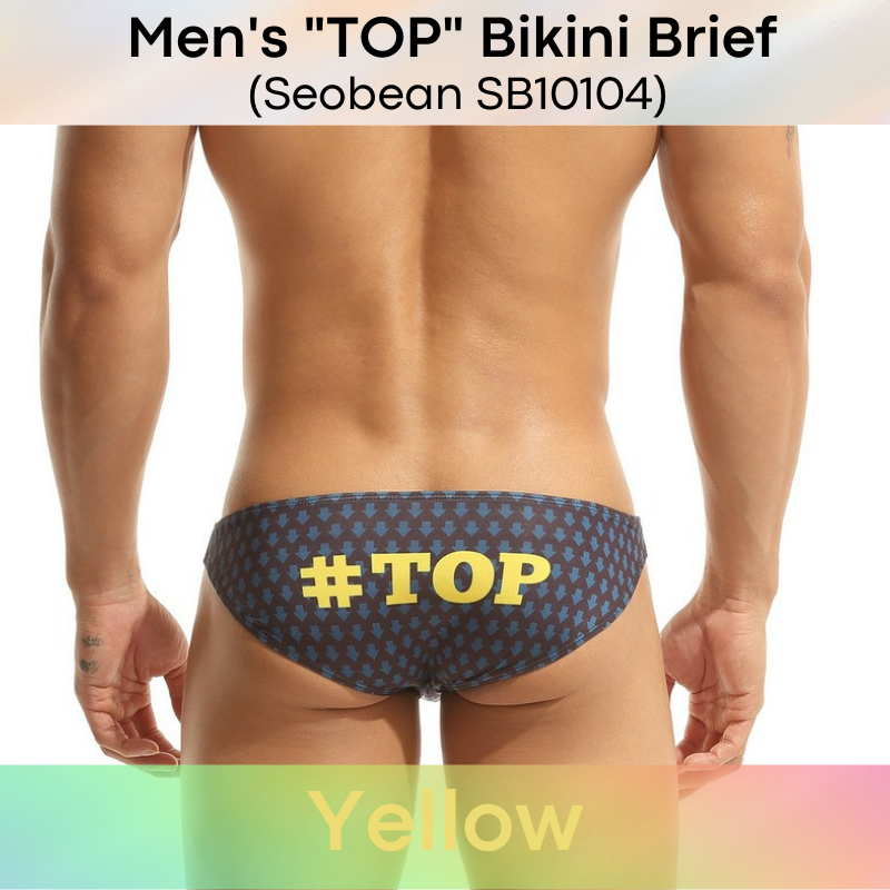 Men's Brief : "Top" Print Underwear (Seobean SB10104)