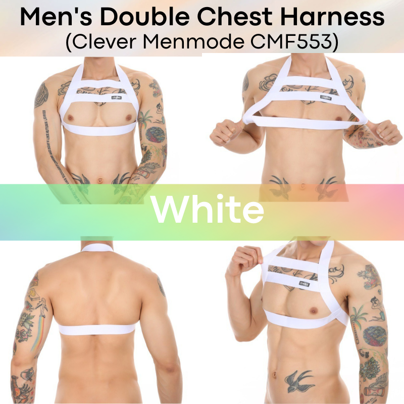 Men's Harness : Double Chest Harness Strap (Clever Menmode CMF553)