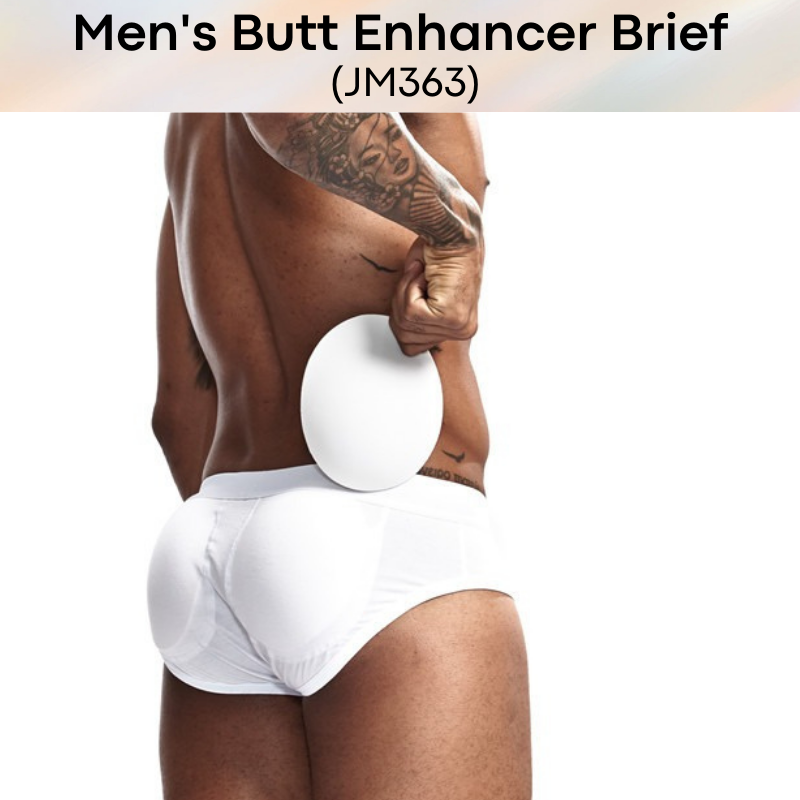 Men's Brief : Butt Enhancer with Removable Sponge (Jockmail JM363)