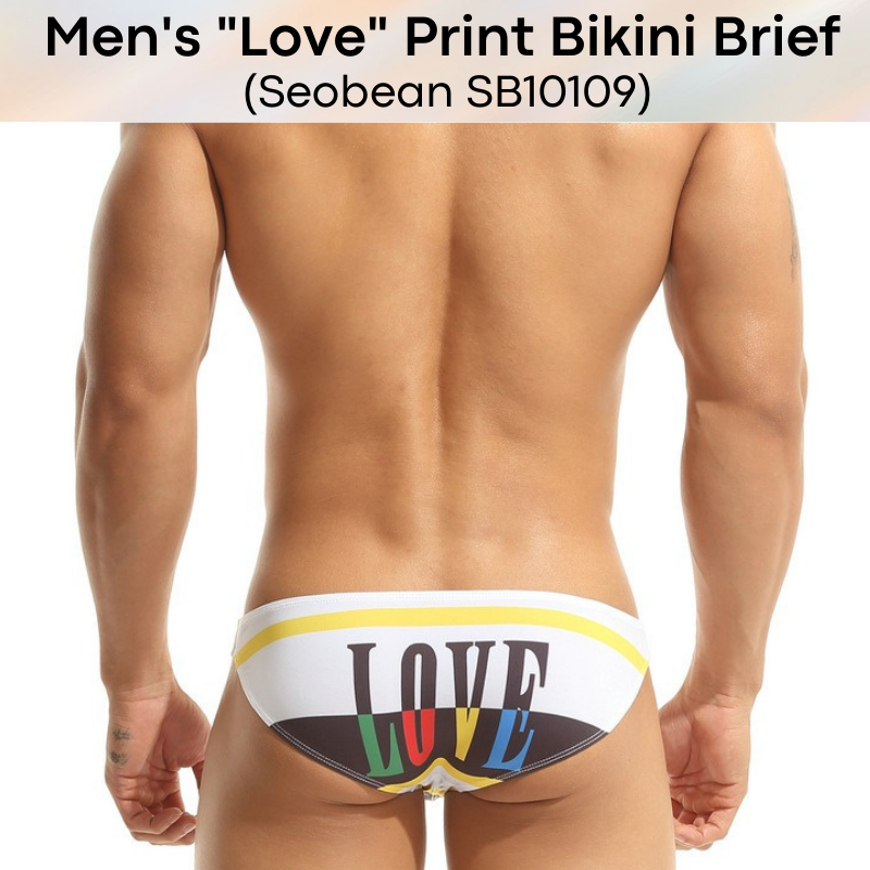 Men's Brief : "Love" Print Underwear (Seobean SB10109)