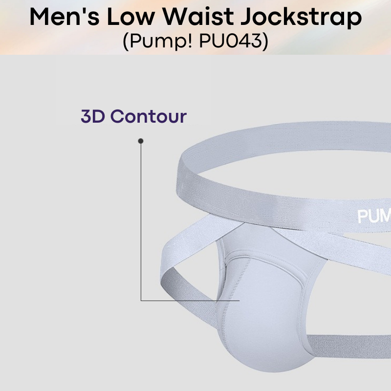 Men's Jockstrap : Low Waist Underwear (Pump! PU043)