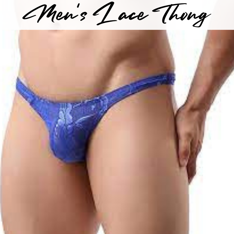 Men's Thong : Lace Sexy T Back Thong Underwear (NYK106)