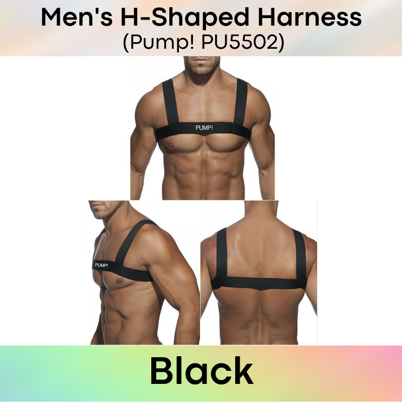 Men's Harness : H-Shaped Chest Strap (Pump! PU5502)