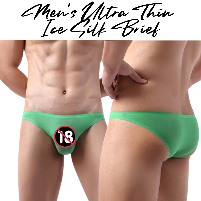 Men's Brief : Ice Silk Ultra Thin No Line Underwear (Fankazi F2201)