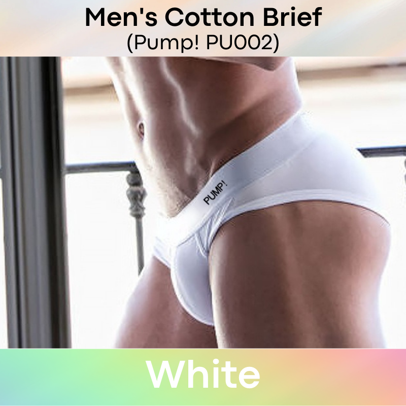 Men's Brief : Cotton Brief Underwear (Pump! PU002)