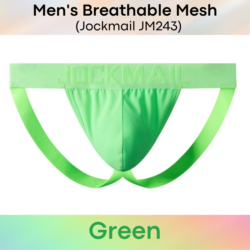 Men's Jockstrap : Breathable Mesh Underwear (Jockmail JM243)