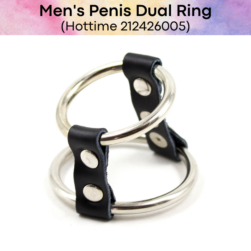 Adult Toy : Men's Penis Dual Ring (Hottime 212426005)