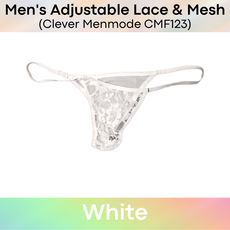 Men's Brief : Adjustable Strap Lace Underwear (CMF123)