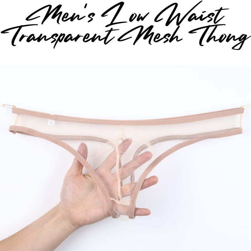 Men's Thong : Almost Transparent Mesh Thong Underwear (Ciokicx C035)