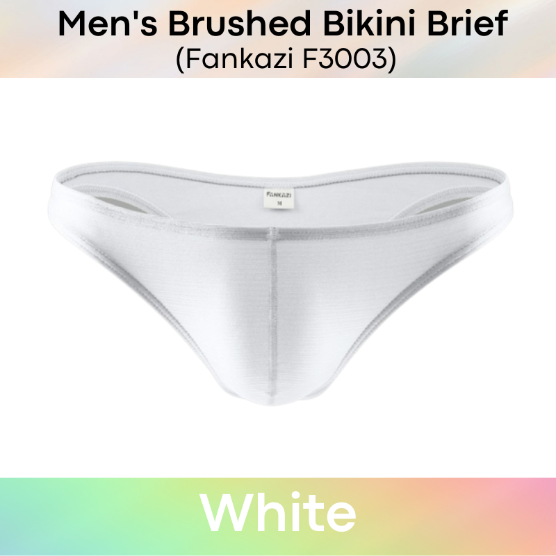 Men's Brief : Low Waist Brushed Bikini Underwear (Fankazi F3003)