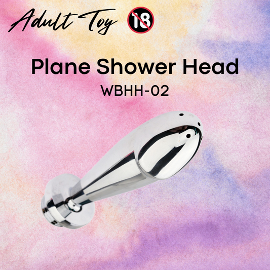 Adult Toy : Plane Head Stainless Steel Shower Head for Butt (WBHH-02)