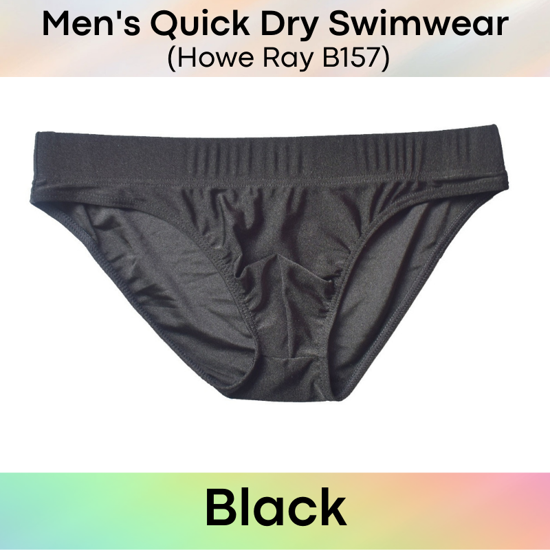 Men's Swimwear : Bikini Brief Swim Trunks (Howe Ray B157)