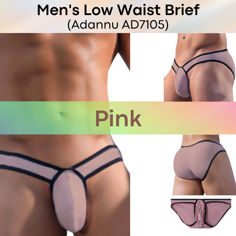 Men's Brief : Low Waist V Front Underwear (Adannu AD7105)