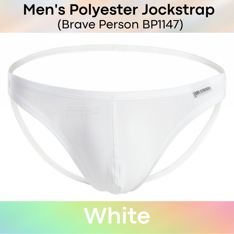 Men's Jockstrap : Thin Band Polyester Underwear (Brave Person BP1147)