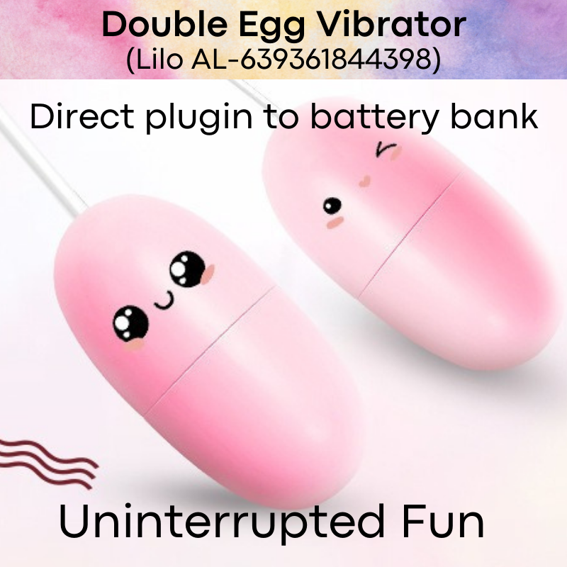 Adult Toy : Unisex Double Egg Vibrator (Lilo AL-639361844398)