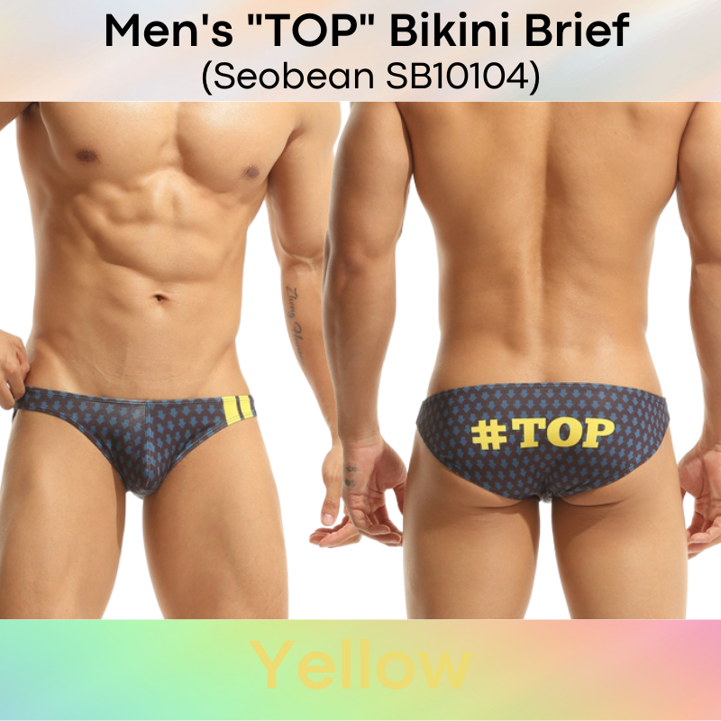 Men's Brief : "Top" Print Underwear (Seobean SB10104)