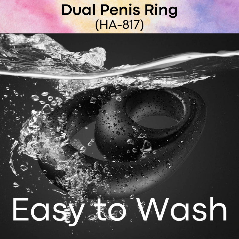 Adult Toy : Dual Penis Ring (HA-817)