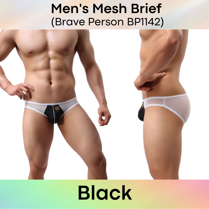 Men's Brief : Mesh Underwear (Brave Person BP1142)