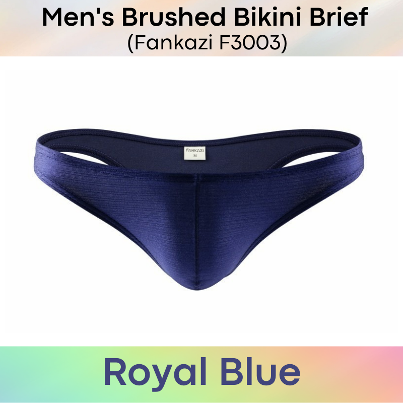 Men's Brief : Low Waist Brushed Bikini Underwear (Fankazi F3003)