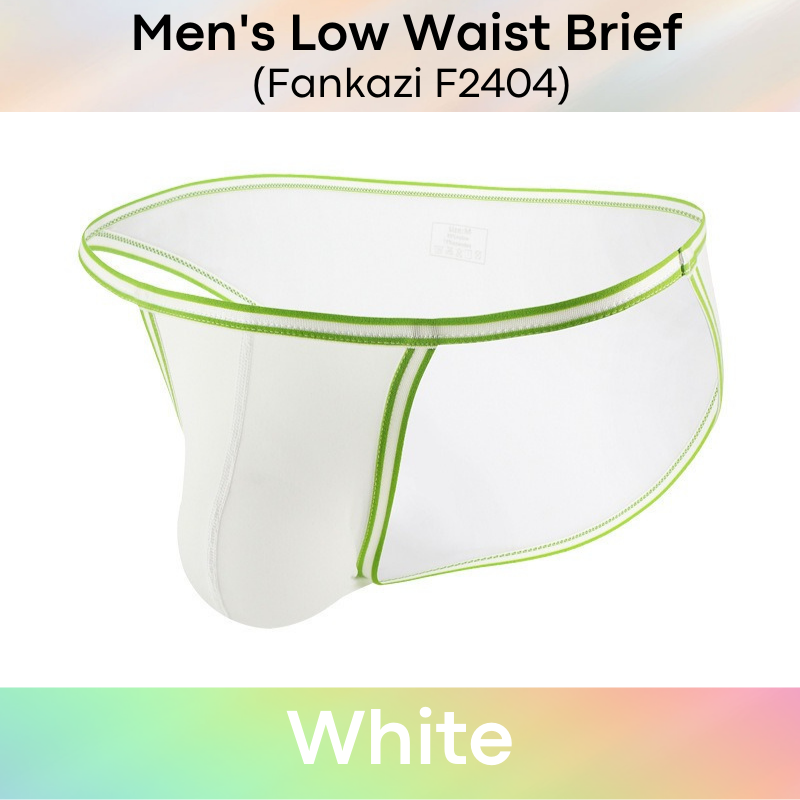 Men's Brief : Low Waist Nylon Underwear (Fankazi F2404)