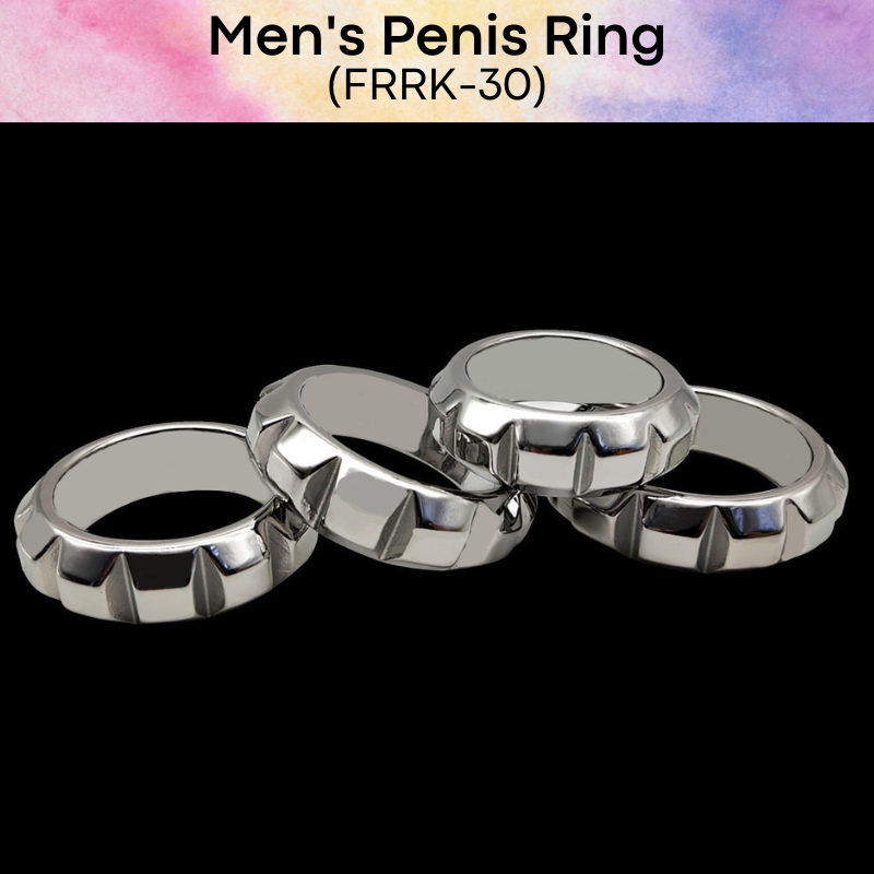 Adult Toy : Men's Stainless Steel Penis Ring (FRRK30)