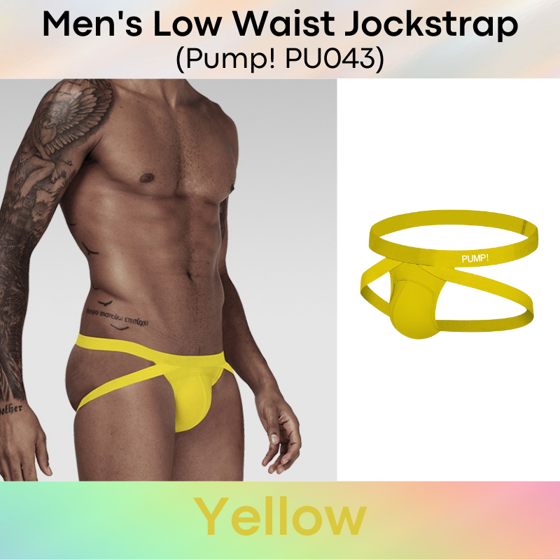 Men's Jockstrap : Low Waist Underwear (Pump! PU043)