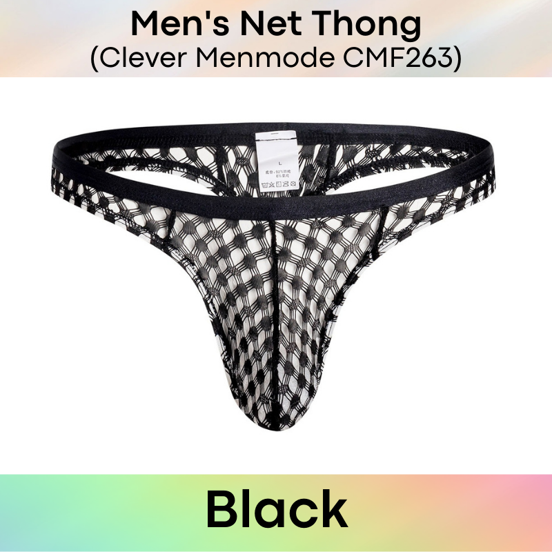 Men's Thong : Net Underwear (Clever Menmode CMF263)