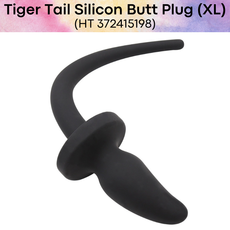 Adult Toy : Tiger Tail with Silicon Butt Plug XL Size (HT372415198)