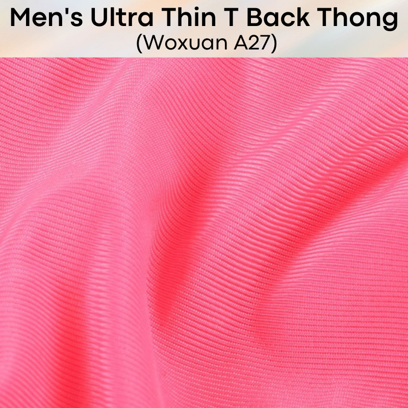 Men's Thong : Ultra Thin T Back Underwear (Woxuan A27)