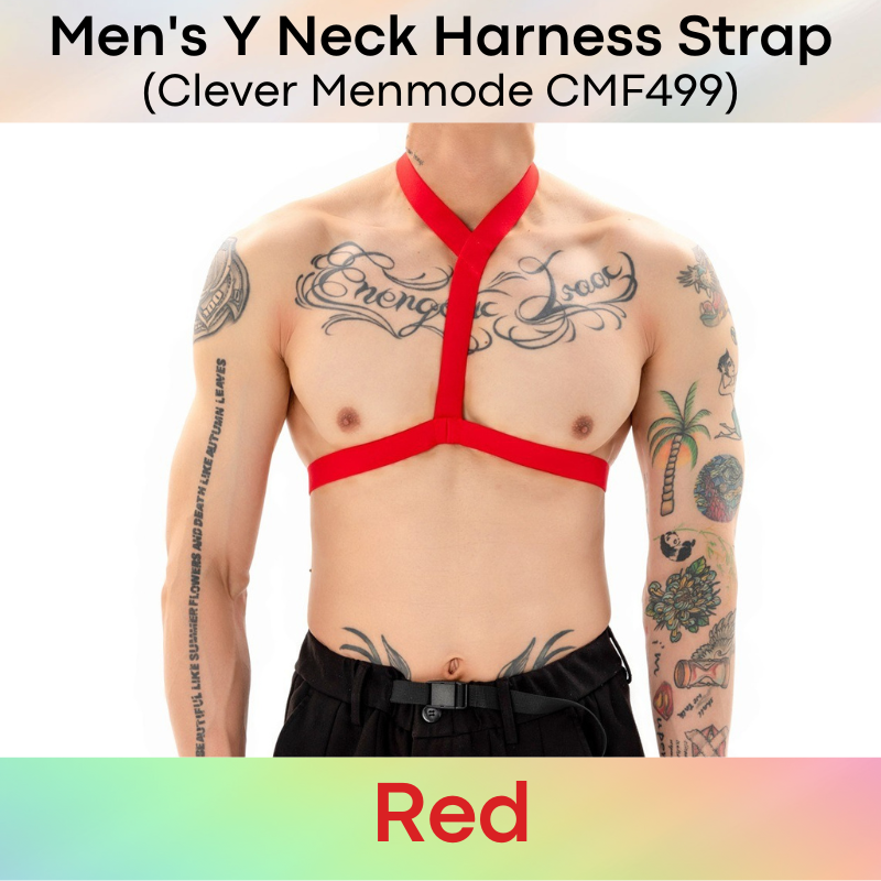 Men's Harness: Y Neck Harness Strap (Clever Menmode CMF499)