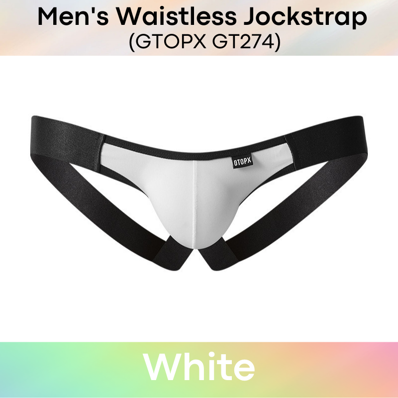 Men's Jockstrap : Ice Silk Waistless Single Band Underwear (GOTPX GT274)