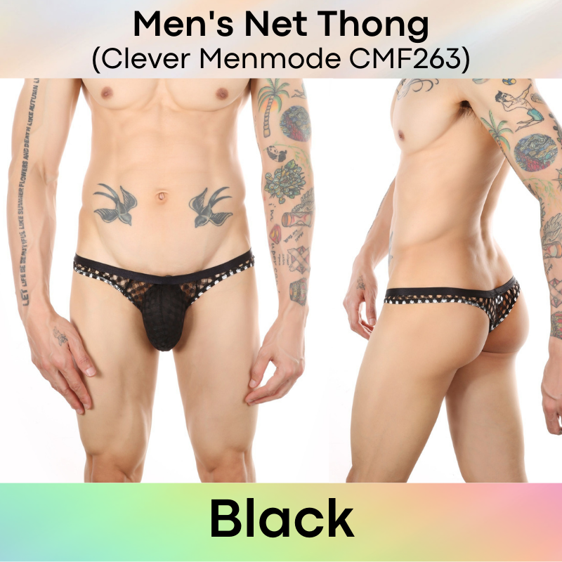 Men's Thong : Net Underwear (Clever Menmode CMF263)