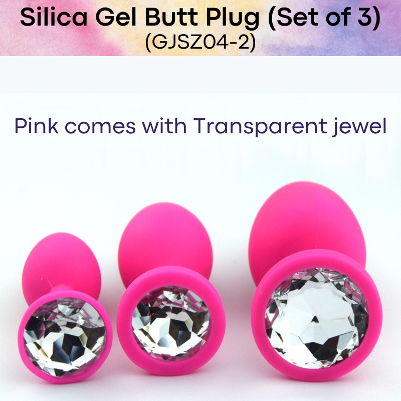 Adult Toy : Silica Gel Butt Plug Set of 3 (GJSZ04)