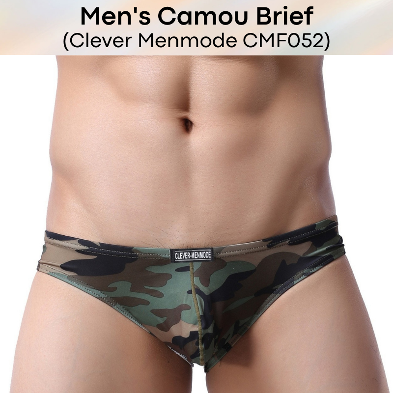 Men's Brief : Camouflage Print with Protruding Pouch (Clever Menmode CMF052)