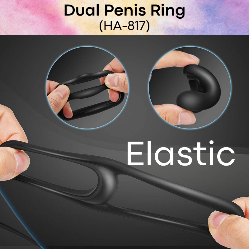 Adult Toy : Dual Penis Ring (HA-817)