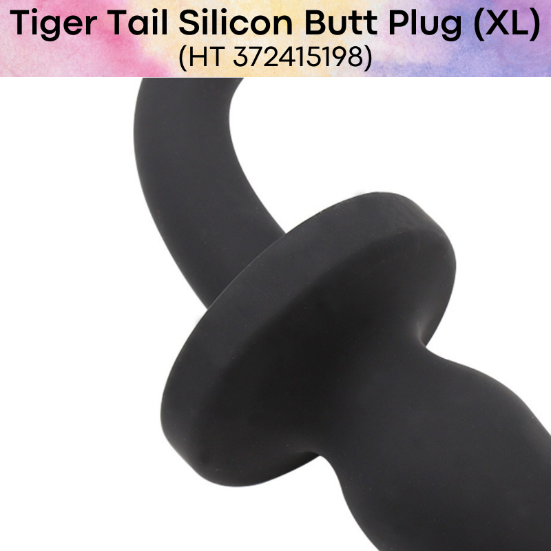 Adult Toy : Tiger Tail with Silicon Butt Plug XL Size (HT372415198)