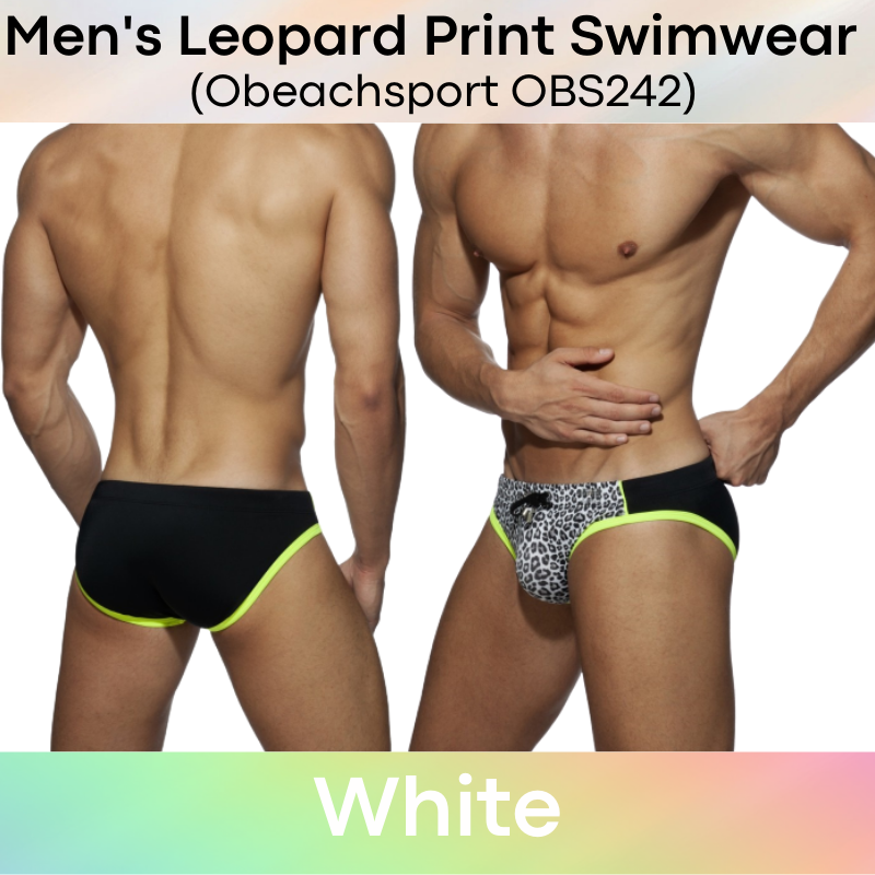 Mens animal 2025 print swim briefs