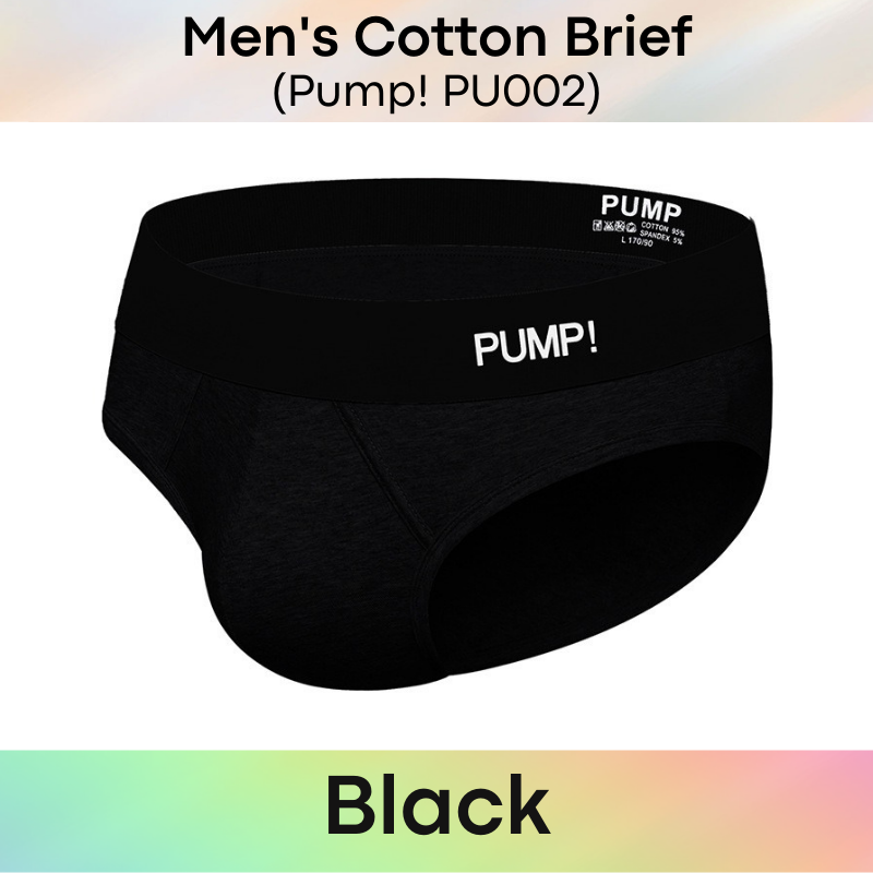 Men's Brief : Cotton Brief Underwear (Pump! PU002)