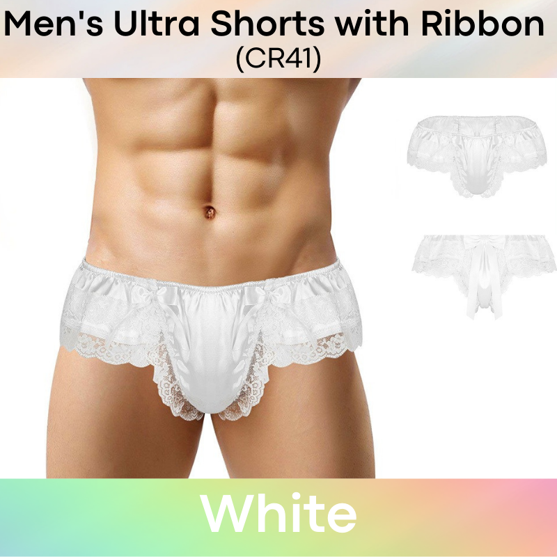 Men's Shorts : Ultra Shorts with Lace Ribbon (CR41)