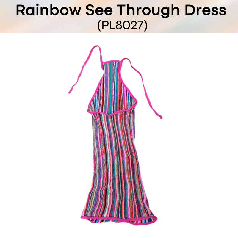 Roleplay : Rainbow See Through Woven Dress (PL8027)