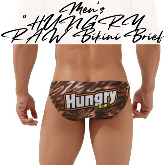 Men's Brief : "HUNGRY RAW" Leopard Print Underwear (Seobean SB00104)